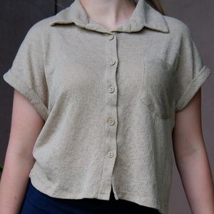 BUTTON UP T-SHIRT